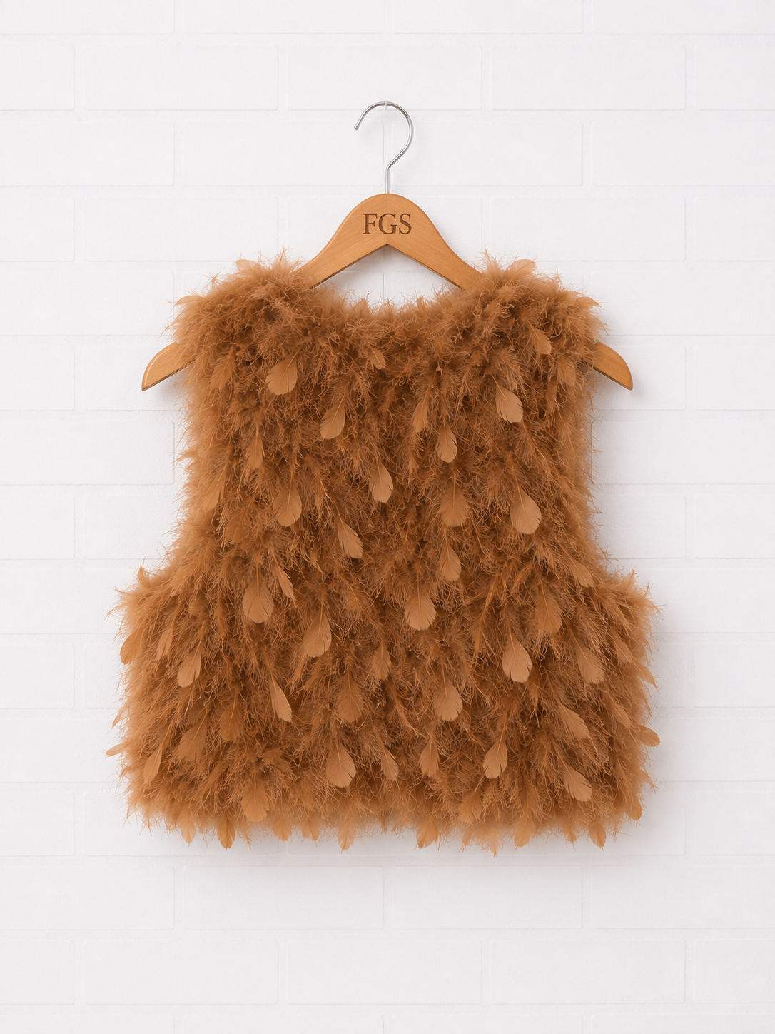 Haute Hippie Marabou Feather Vest- S