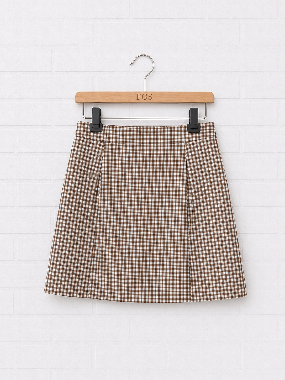 Theory Check Pattern Mini Skirt- 6