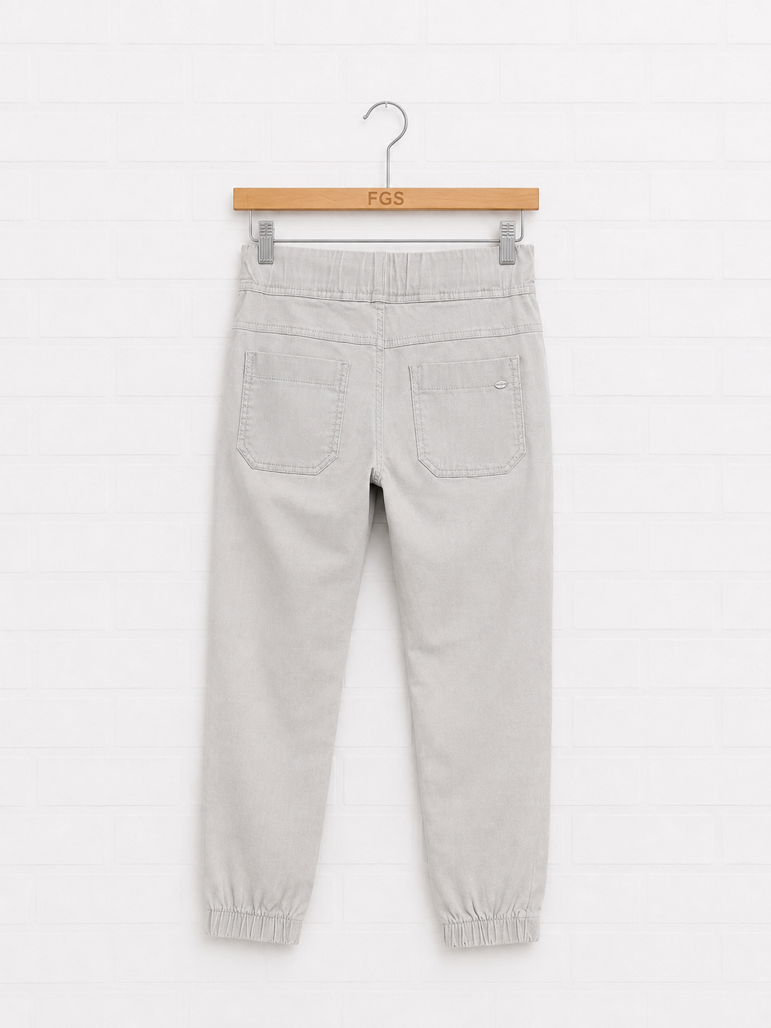 Bevy Flog Tali Light Grey Herringbone- 24