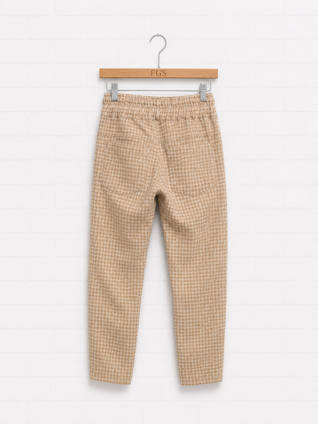 Bevy Flog Shely Checkered Light Brown- 26