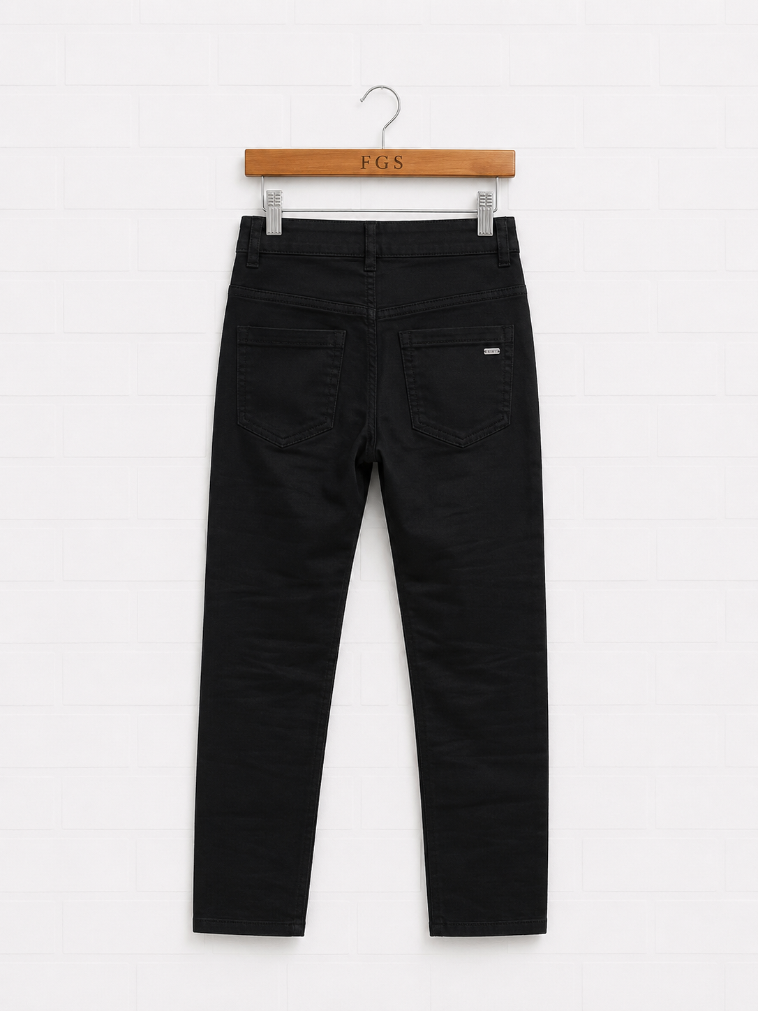 Bevy Flog Commando Black Denim Skinnies- 28