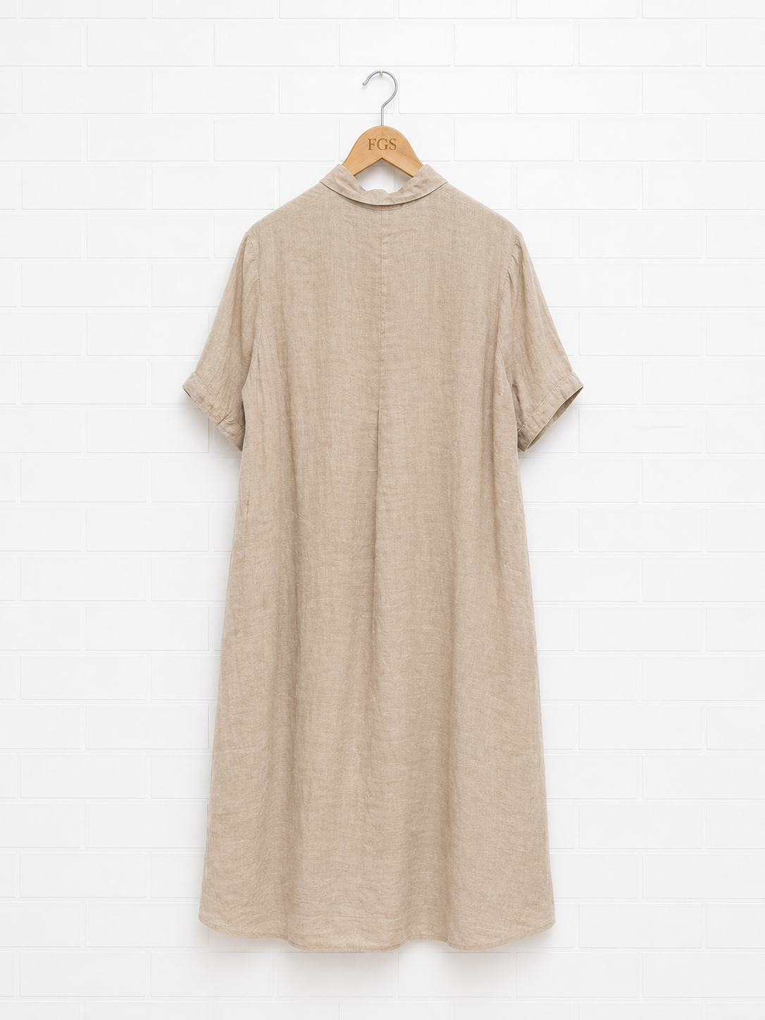 European Culture Taupe Maxi Dress- L