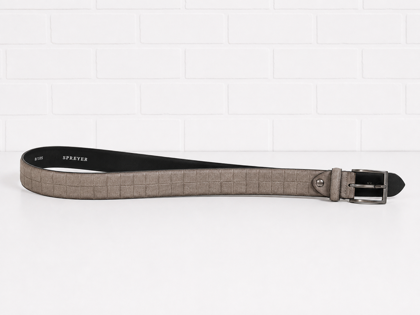 Georg Roth Suede Leather Taupe Belt- 32
