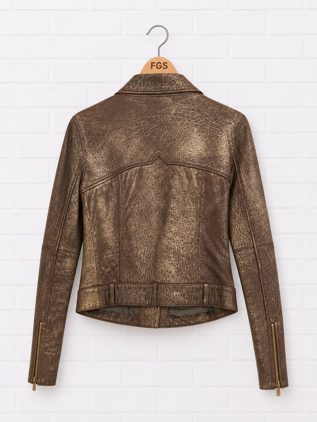 Tory Burch Leather Moto Jacket- 8