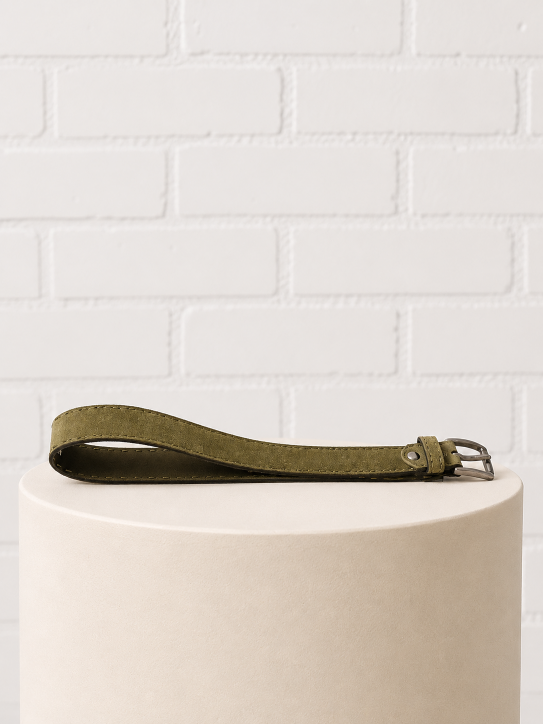 Georg Roth Kiel Olive Leather Belt-32