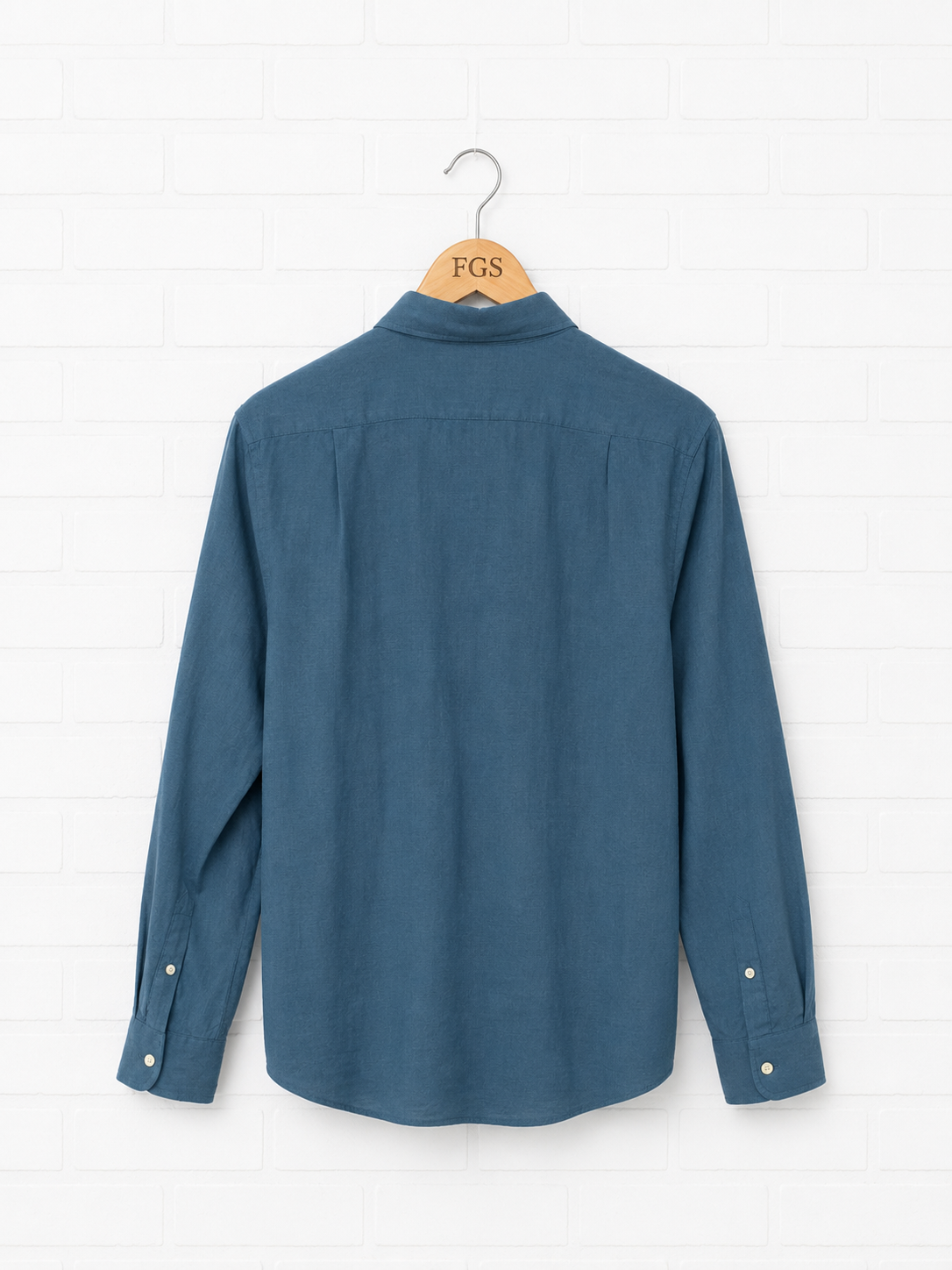 Georg Roth Linen Teal Button Up- M
