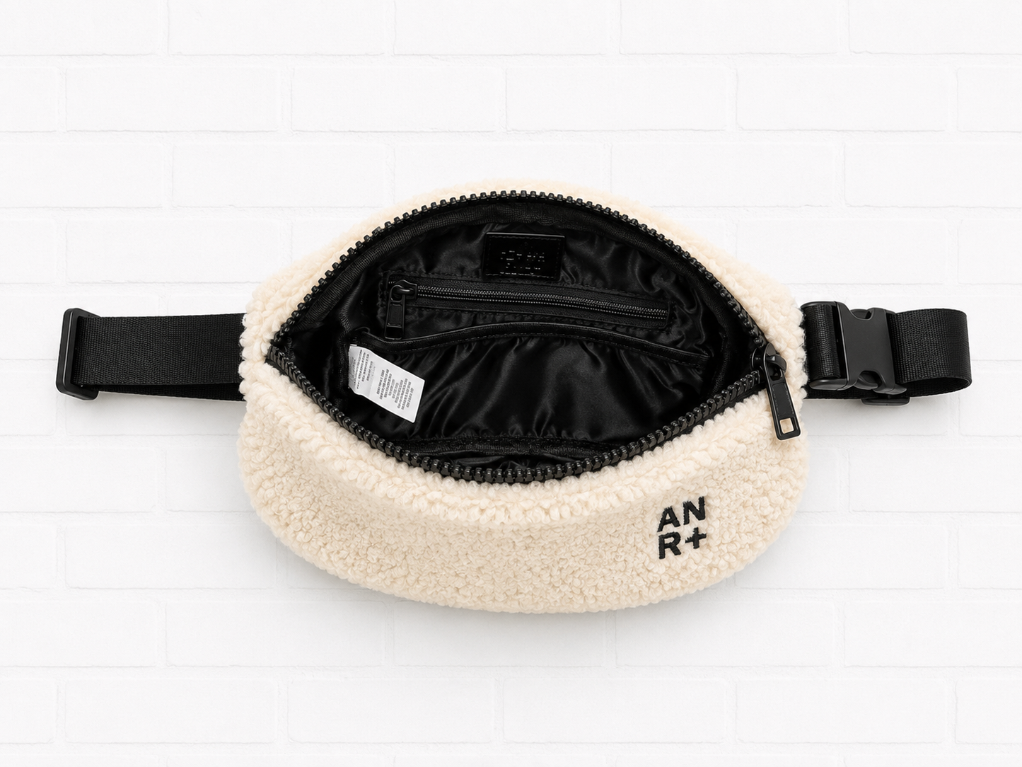 Alp N Rock City Shearling Belt Bag- Ivory