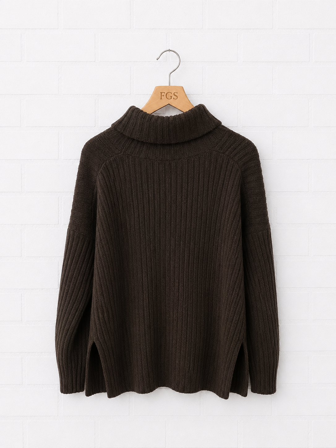 European Culture Turtleneck Sweater- L
