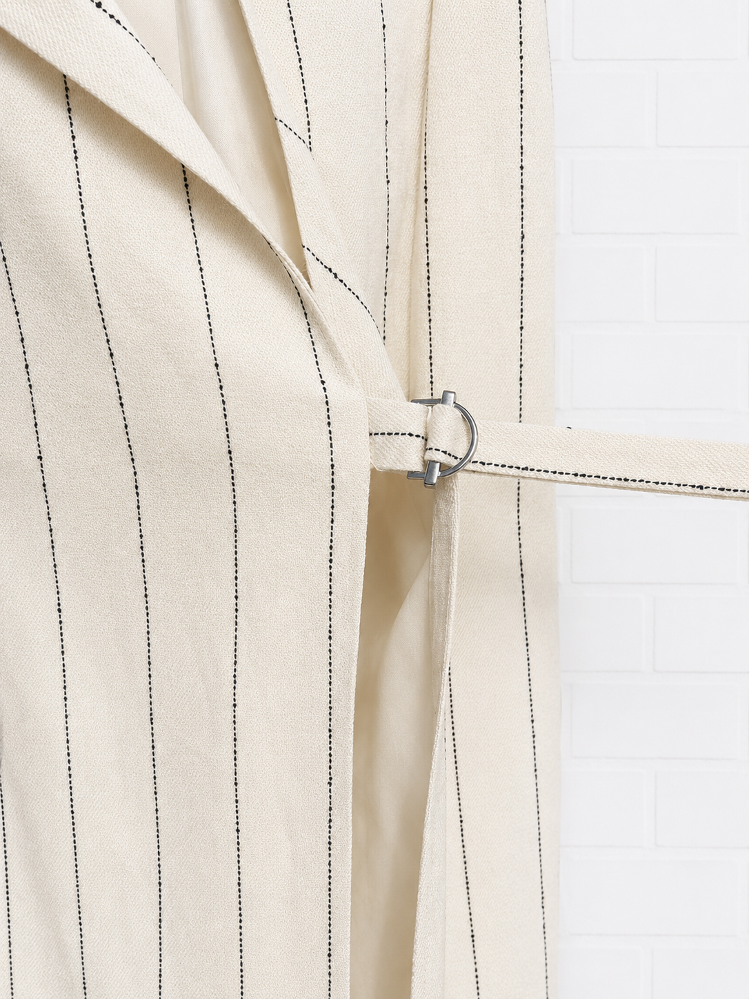 BOSS Drupe Pinstripe Linen Blend Dress-8