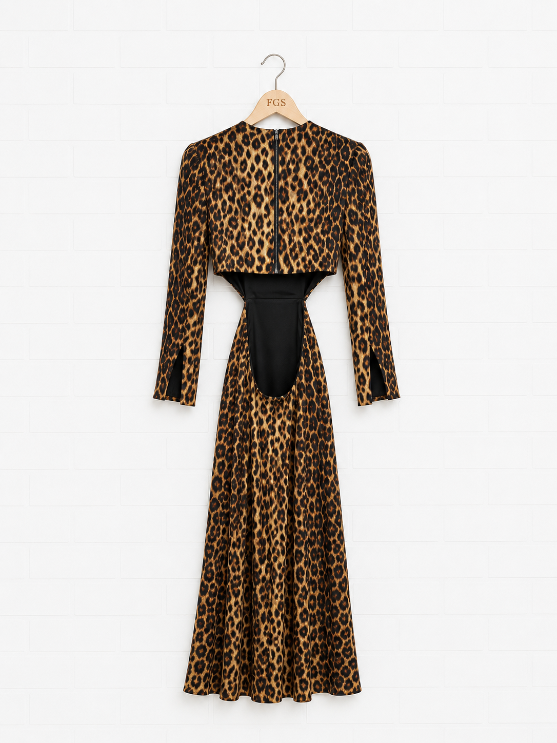 ALC Gabriela Cutout Leopard Gown- 0