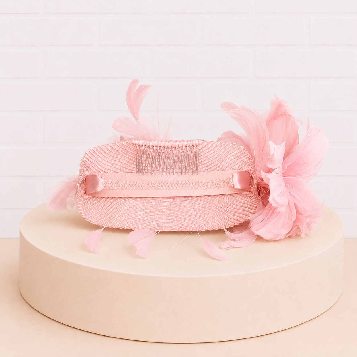 Isabella Lilac Fascinator Headband with Feather Accents