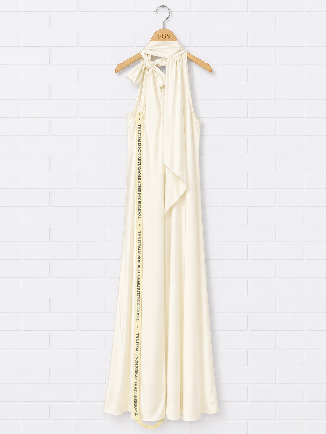 Taller Marmo Astor One-Shoulder Scarf Gown – 42