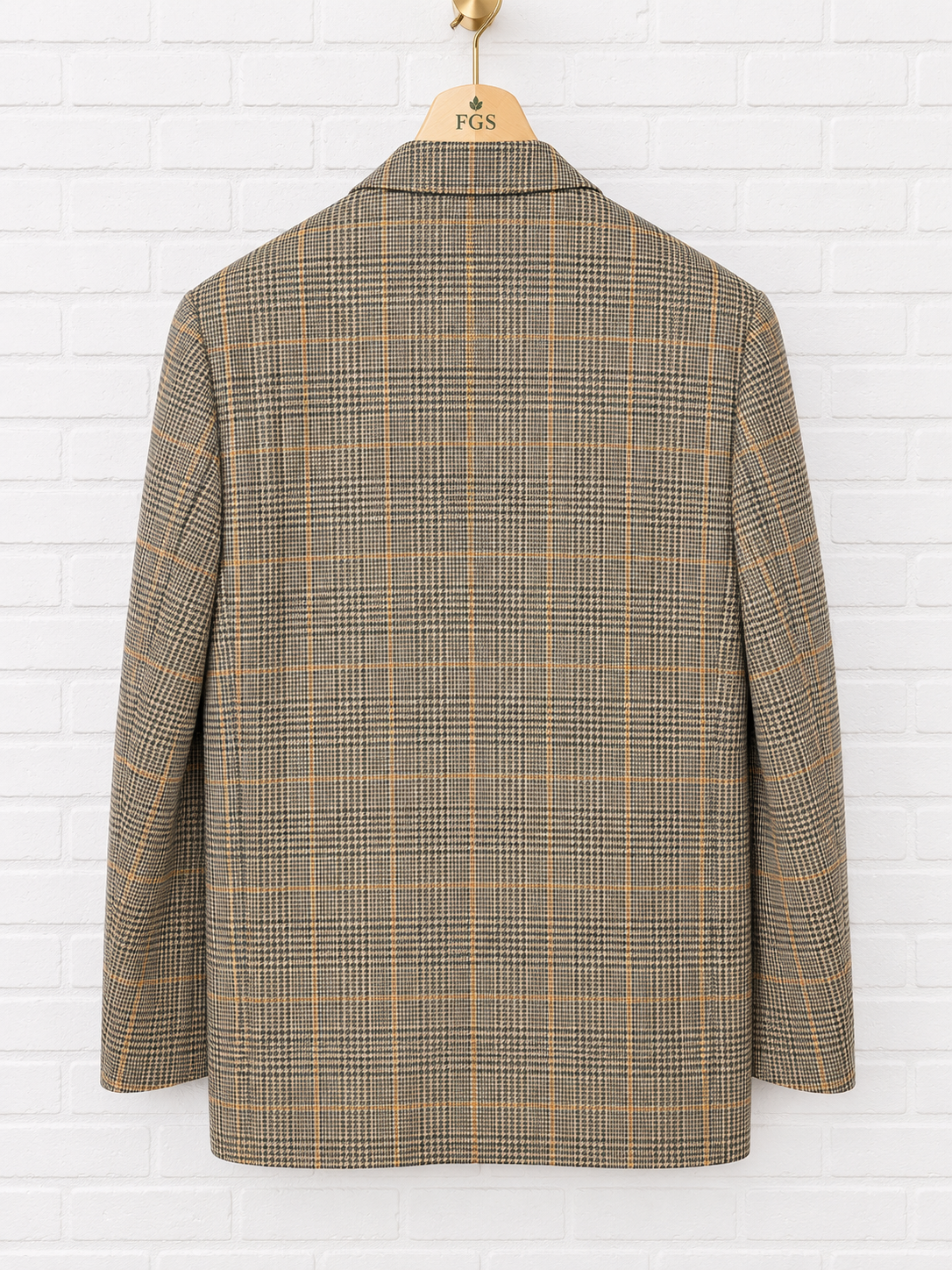 Façonnable Tailleur Three-Button Plaid Sport Coat