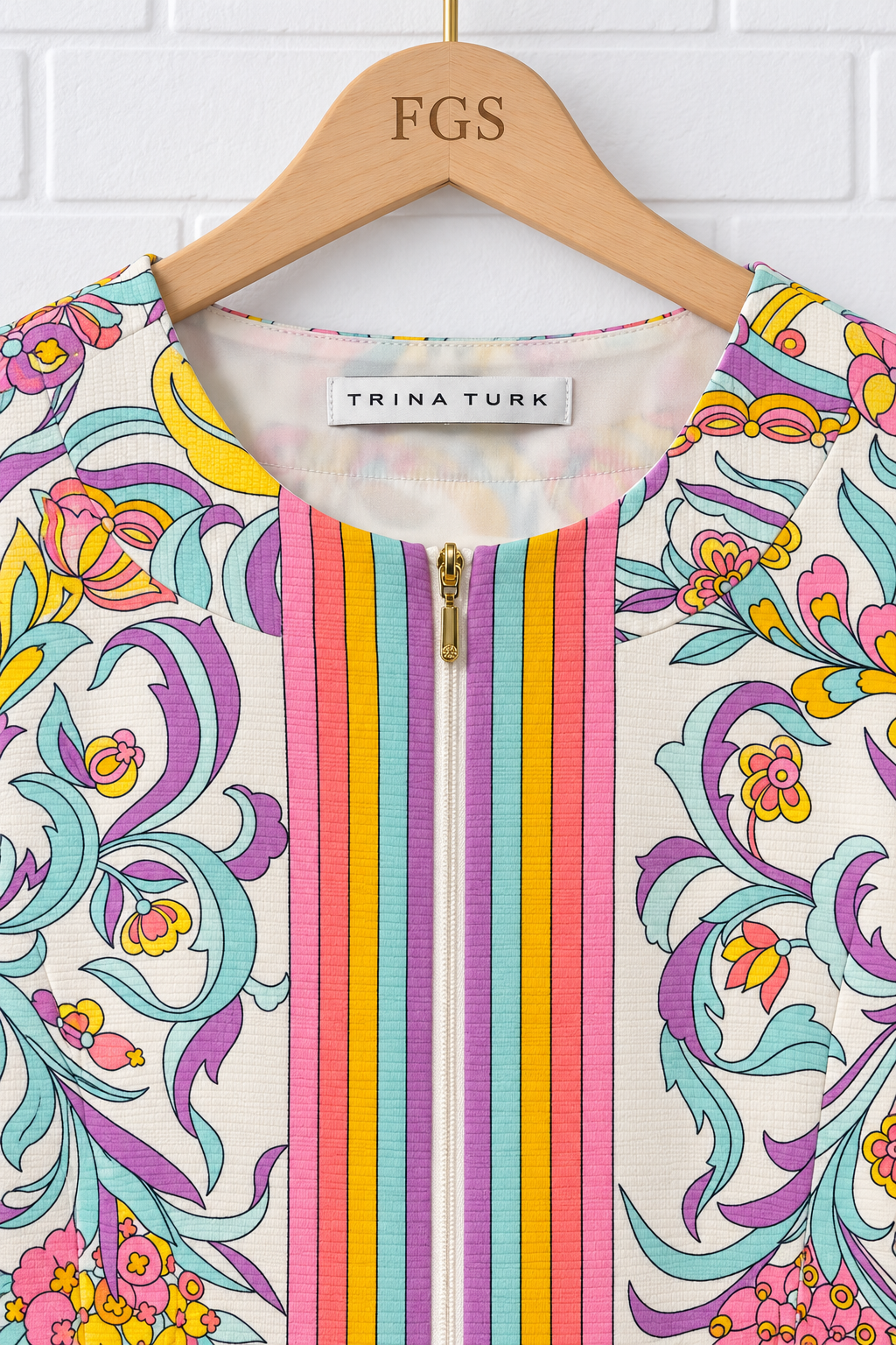 Trina Turk Arboretum Floral Print Shift Mini Dress