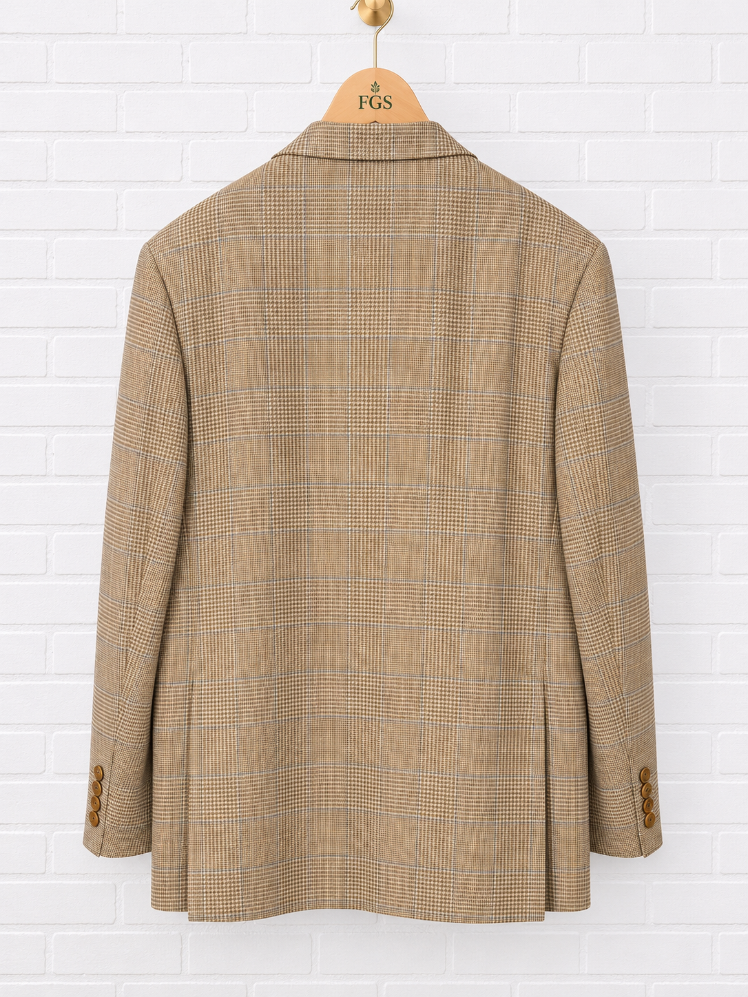 Façonnable Tailleur Micro Houndstooth Gun Check Sport Coat