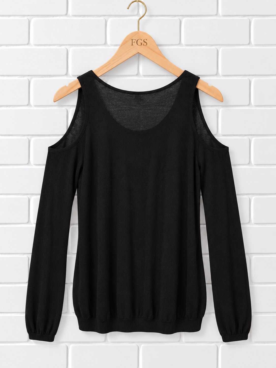 Neiman Marcus Cashmere Collection Cold Shoulder Sweater- M