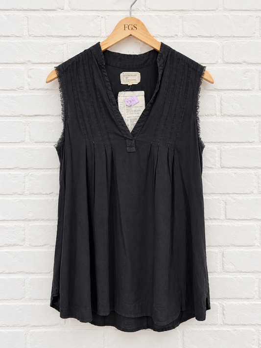 Current/Elliott Sleeveless Pintuck Tunic- 3