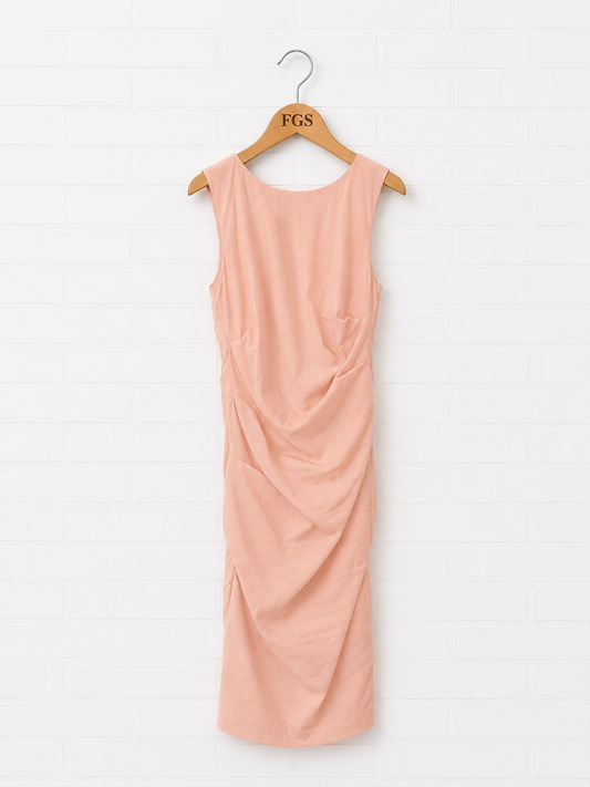 Laura Vogel Ruched Sheath Dress- 8