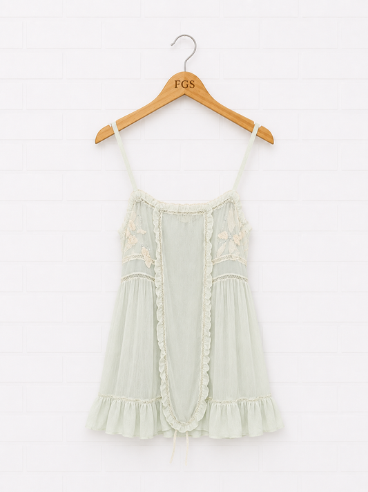 Rebecca Taylor Embroidered Silk Georgette Camisole-2