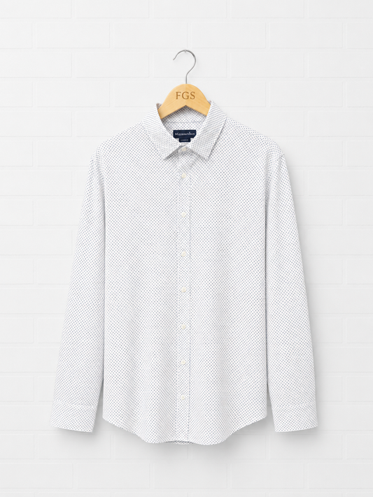 Mizzen & Main Leeward White Plus Print- XL Classic