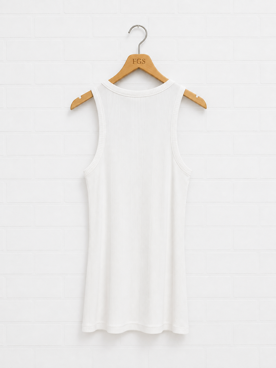 Milio Milano Ribbed Racerback Tank- S