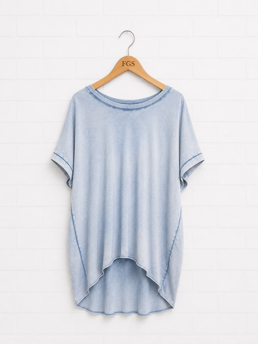 Milio Milano Cotton Hi-Low T-Shirt - M
