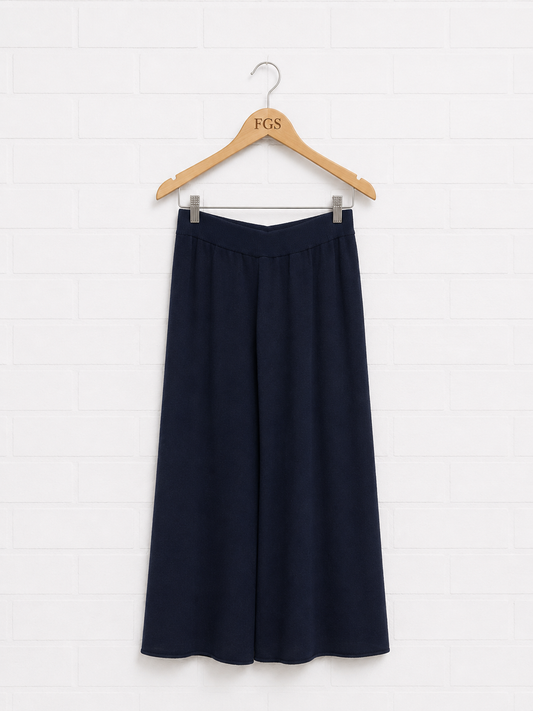 Milio Milano Cozy Flared Pant Navy - S