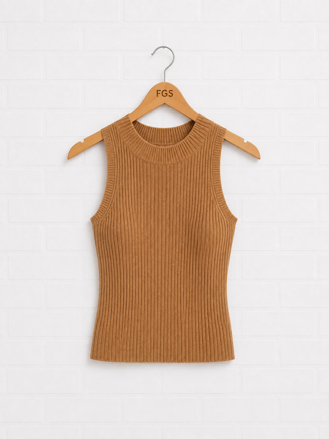 Milio Milano Viscose Rib Sleeveless Shell- XS/S