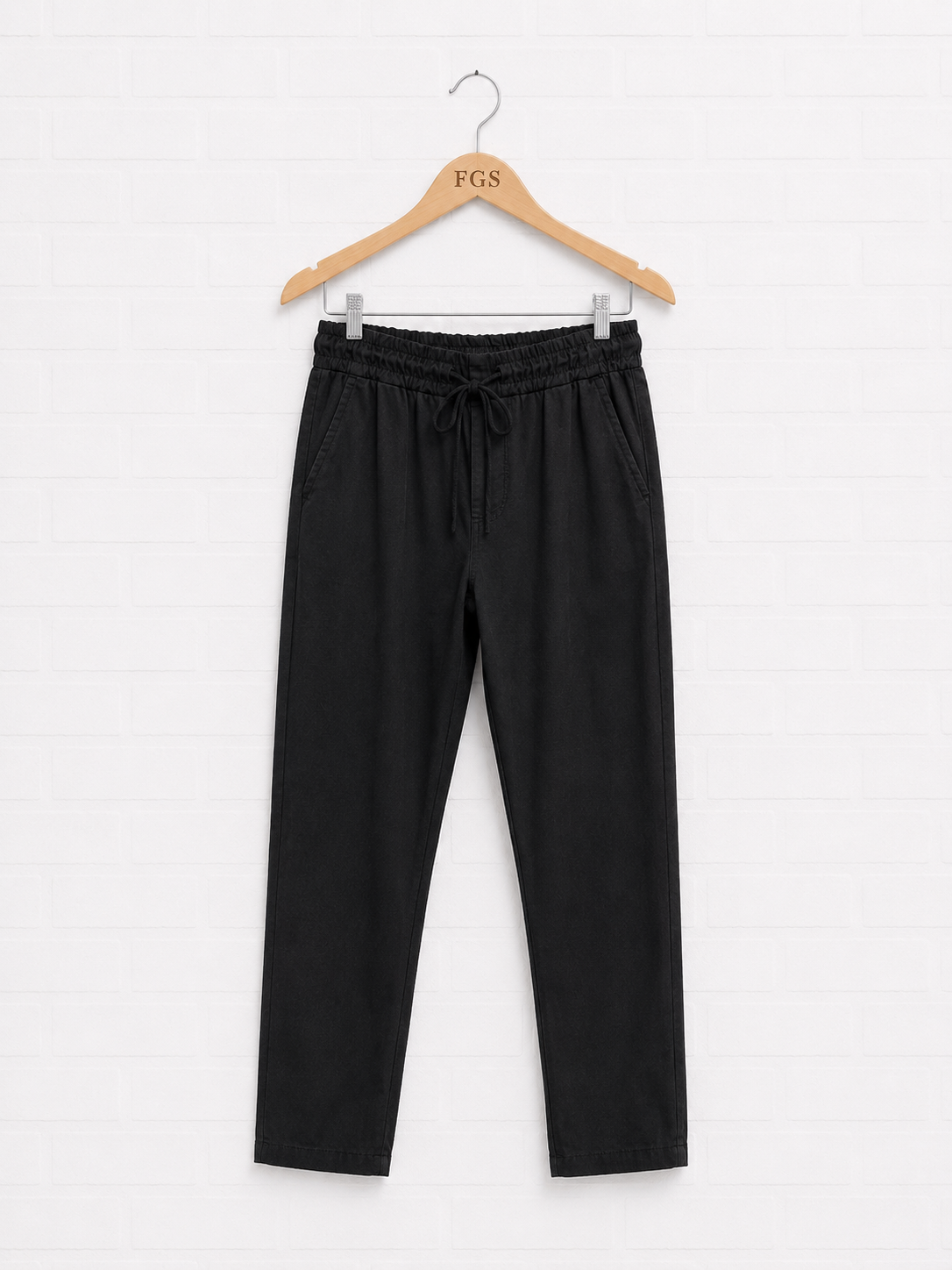 Milio Milano Drawstring Crinkle Joggers- L