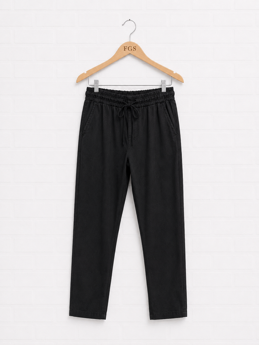 Milio Milano Drawstring Crinkle Joggers- L