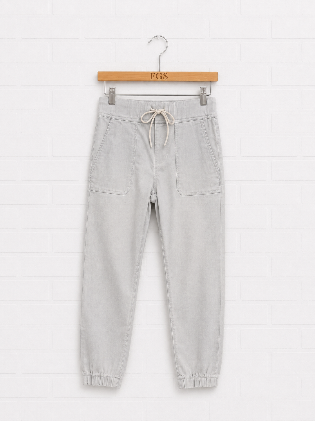 Bevy Flog Tali Light Grey Herringbone- 24