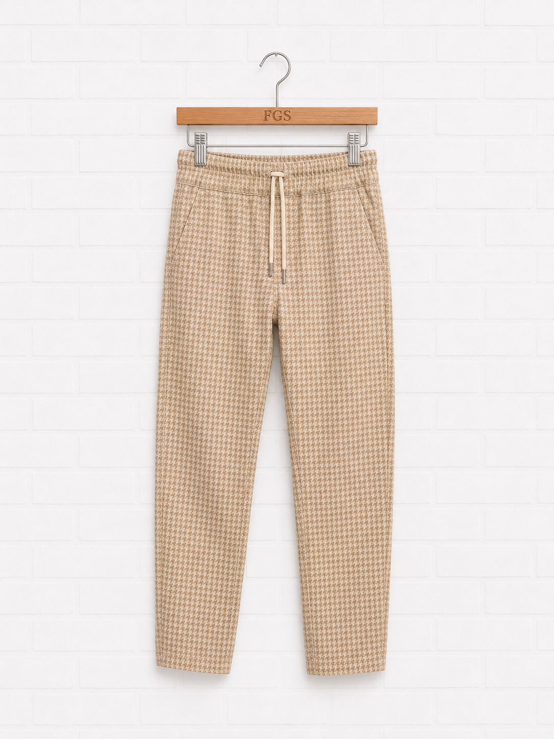 Bevy Flog Shely Checkered Light Brown- 26