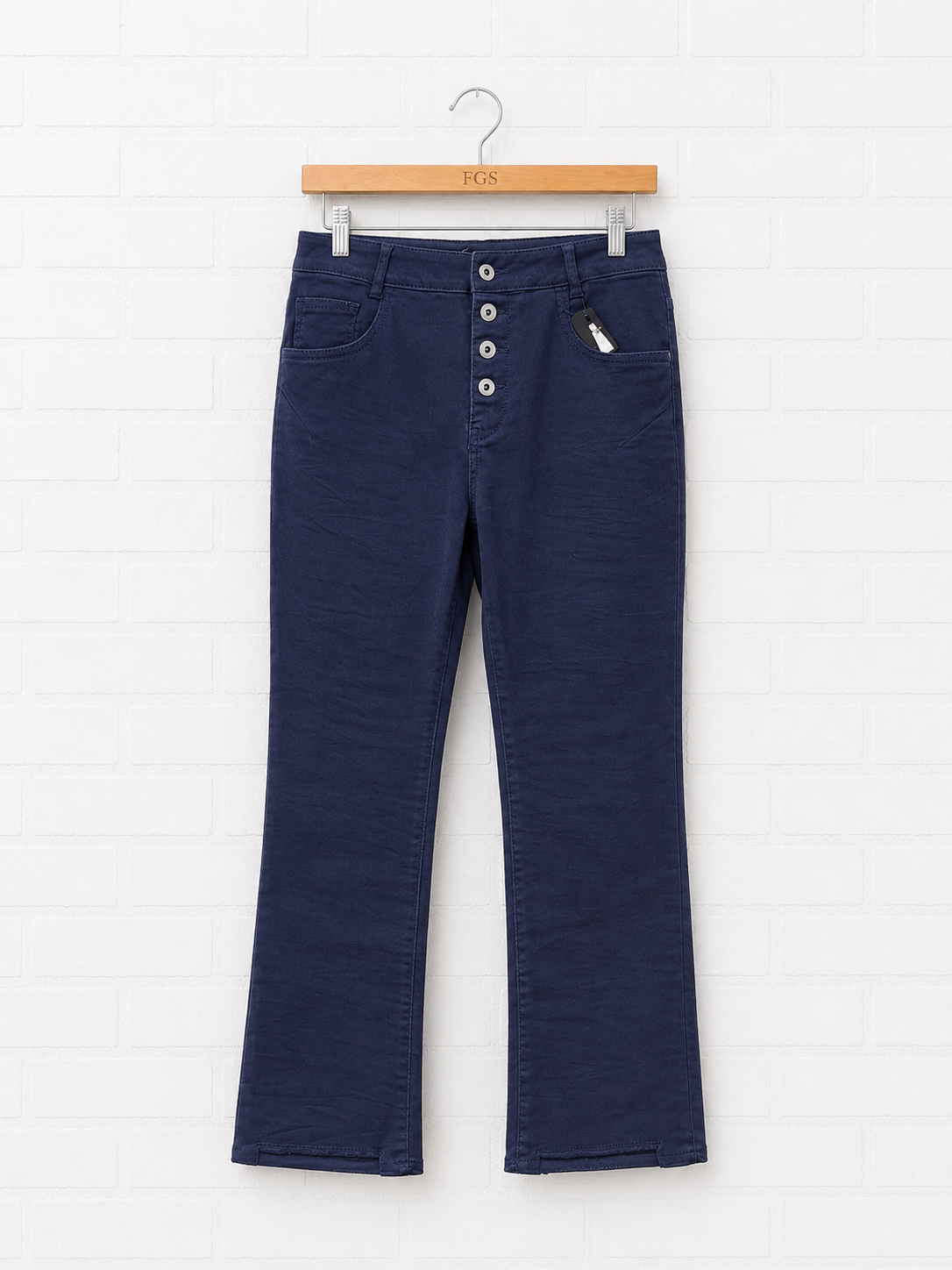 Bevy Flog Commando Navy Pant- 27