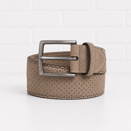 Georg Roth Grey Suede Invisible Stretch Belt- 36