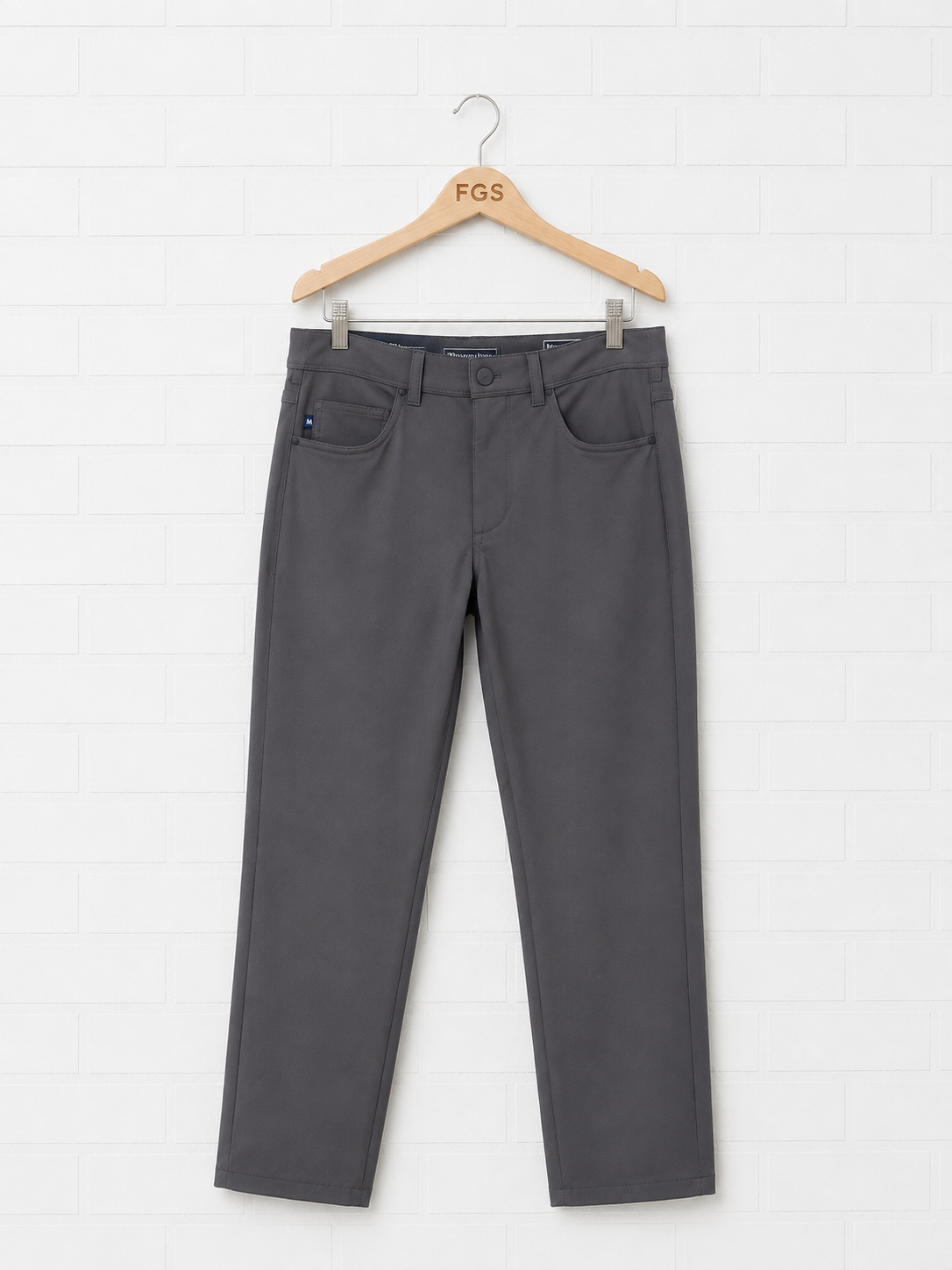 Mizzen & Main Helmsman 5 Pocket Pant Charcoal - 32x32