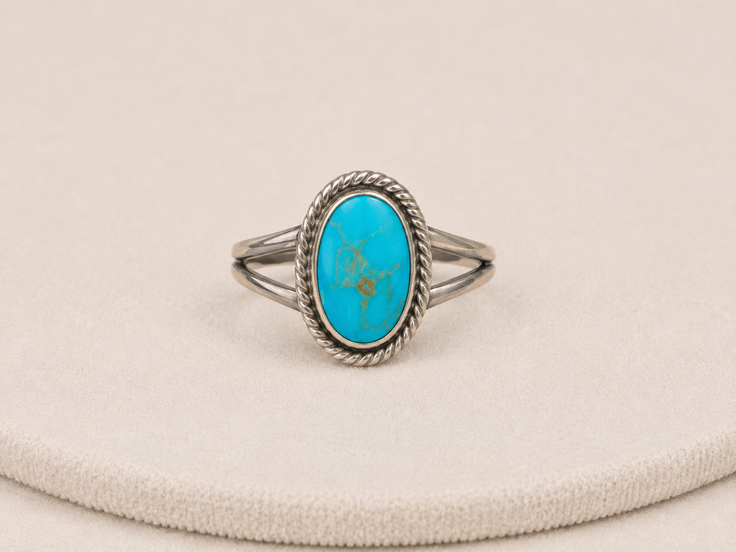 Sterling Turquoise Ring- 7