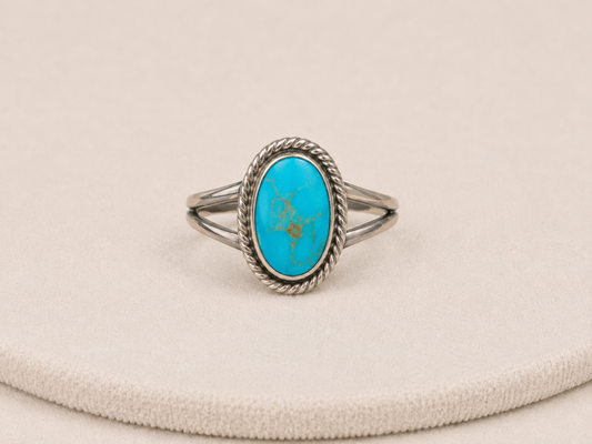 Sterling Turquoise Ring- 7