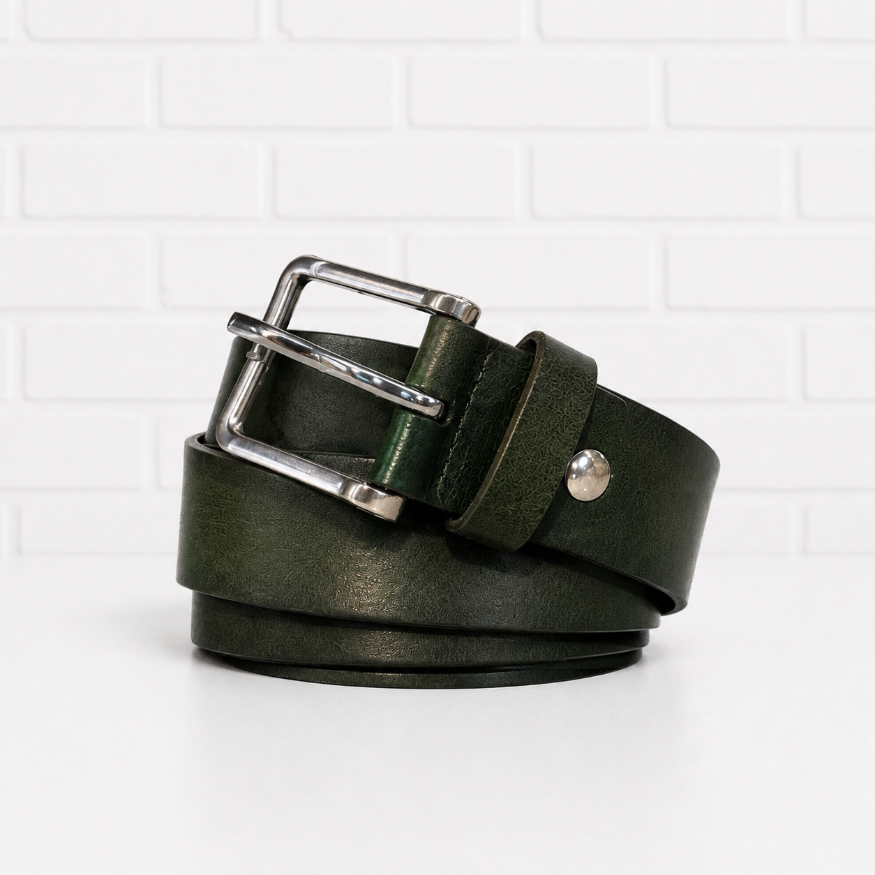 Georg Roth Green Leather Belt- 34