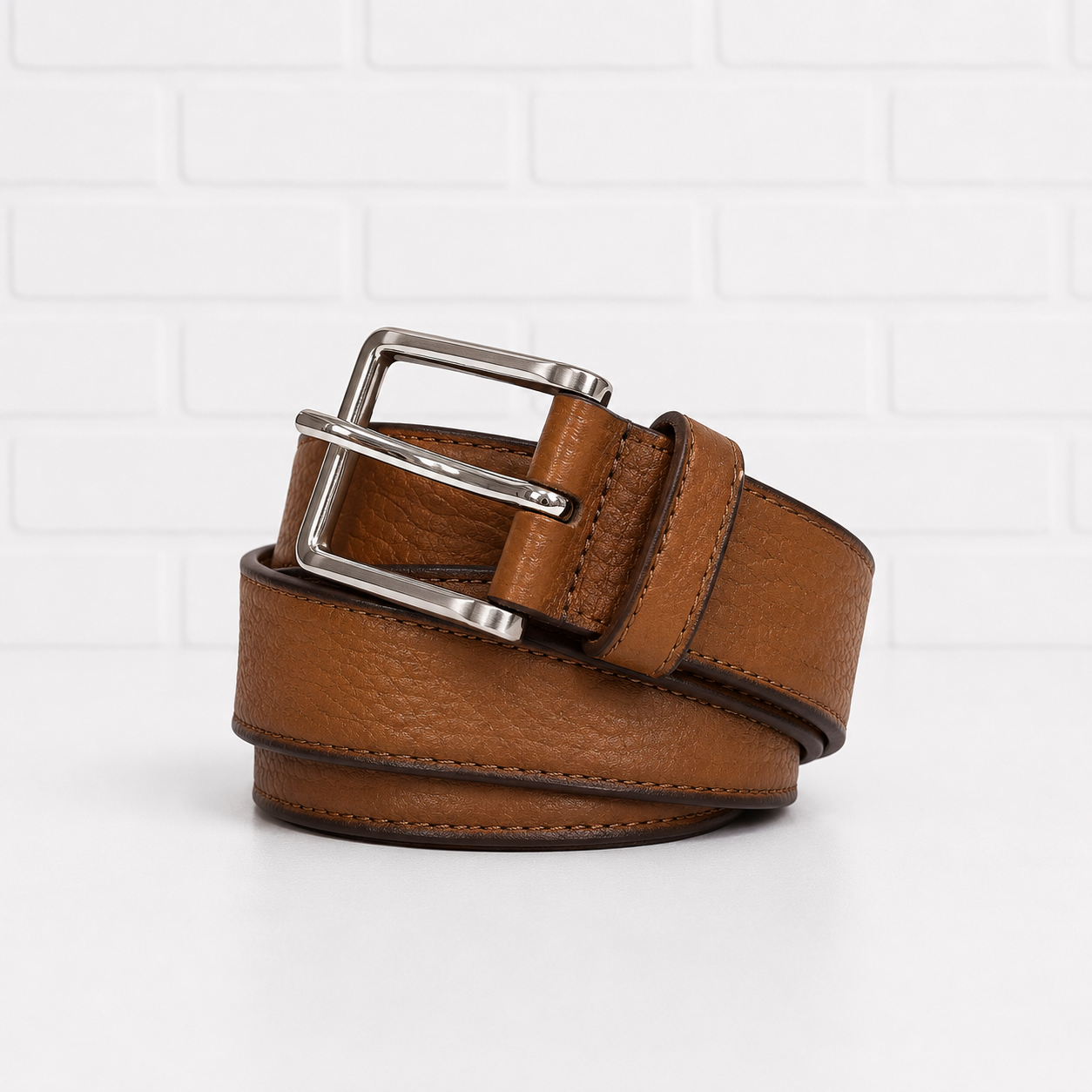Georg Roth Tan Leather Belt- 34