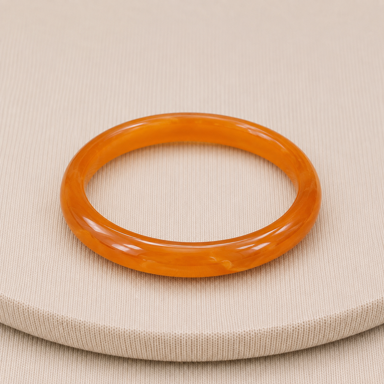 Vintage Butterscotch Orange Bakelite Bangle Bracelet