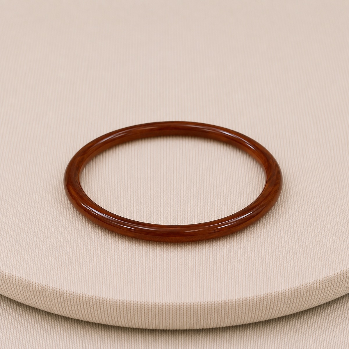 Vintage Deep Brown Bakelite Bangle Bracelet