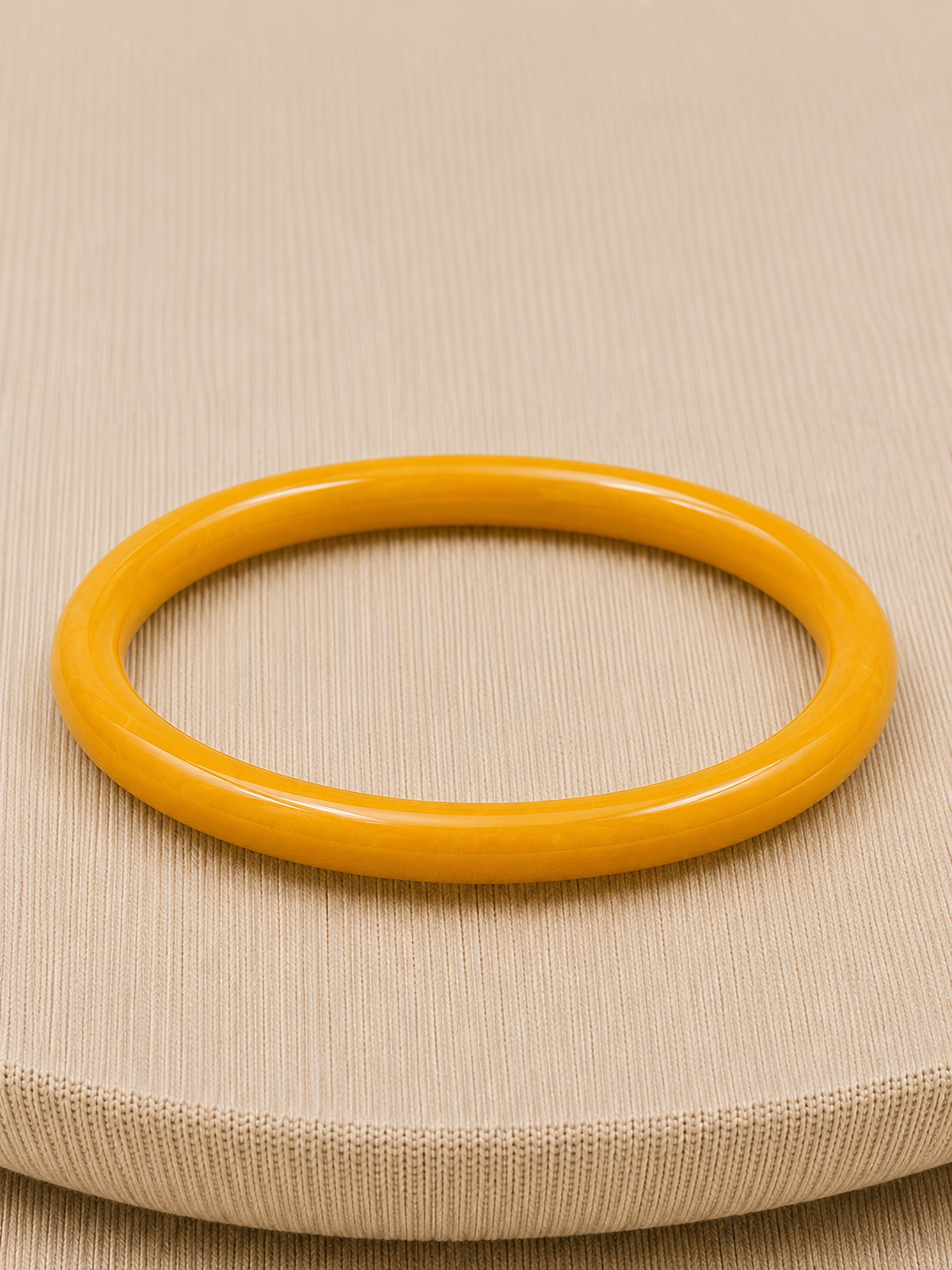 Vintage Golden Mustard Bakelite Skinny Bangle Bracelet