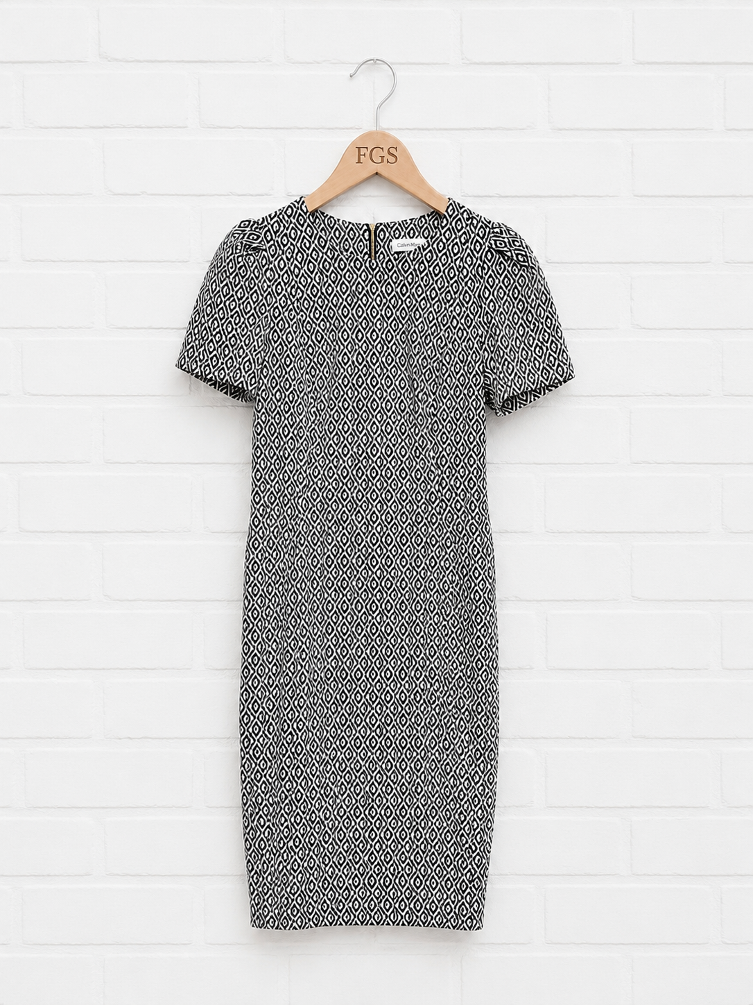 Calvin Klein Puff Sleeve Sheath Dress- 8