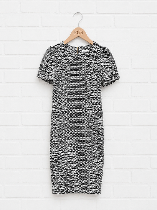 Calvin Klein Puff Sleeve Sheath Dress- 8