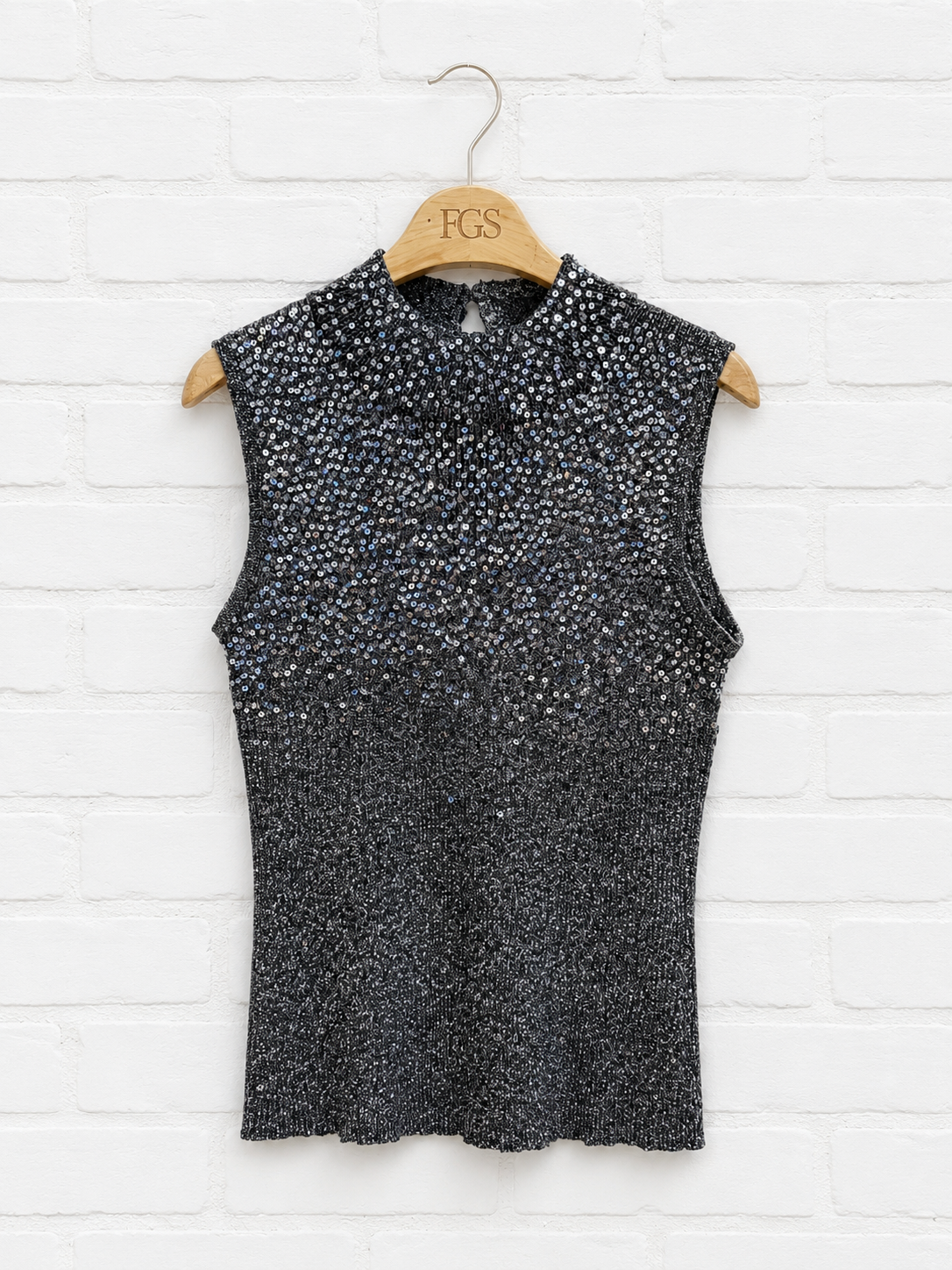 Elizabeth James Sleeveless Shimmer Sweater