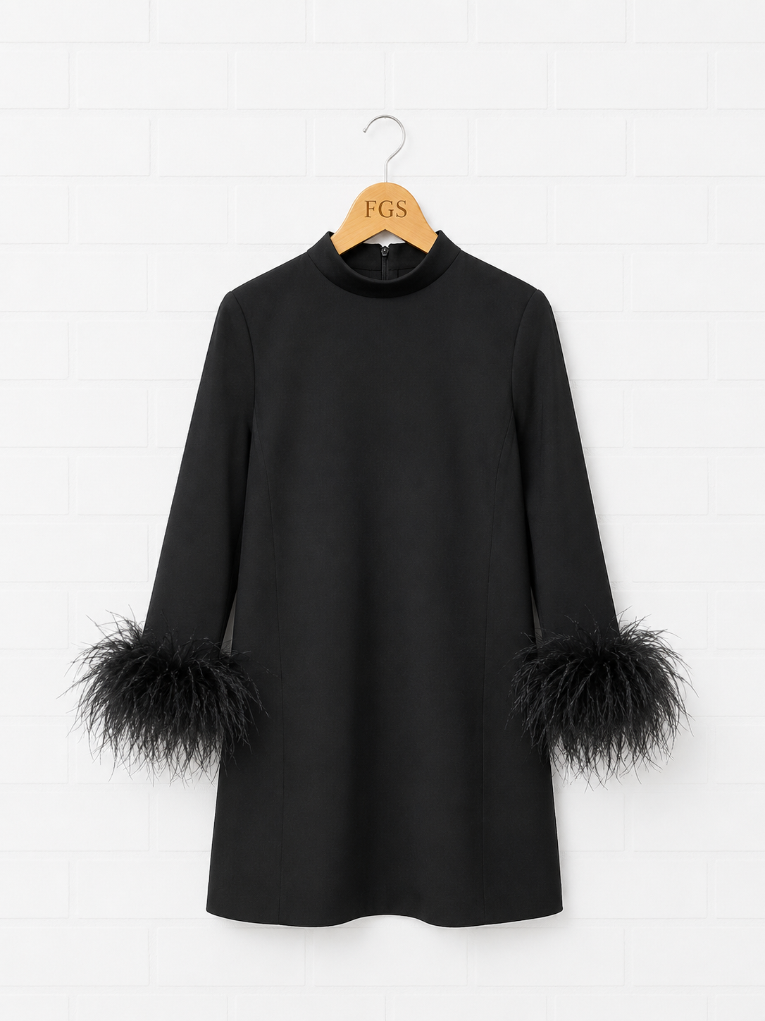 Tuckernuck Feather Cuff Mini Dres- M