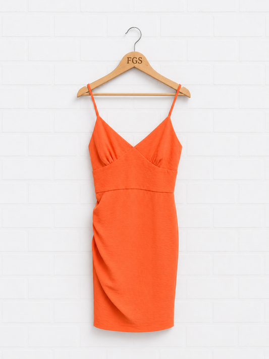 Pinko Draped Bodycon Mini Dress- 10