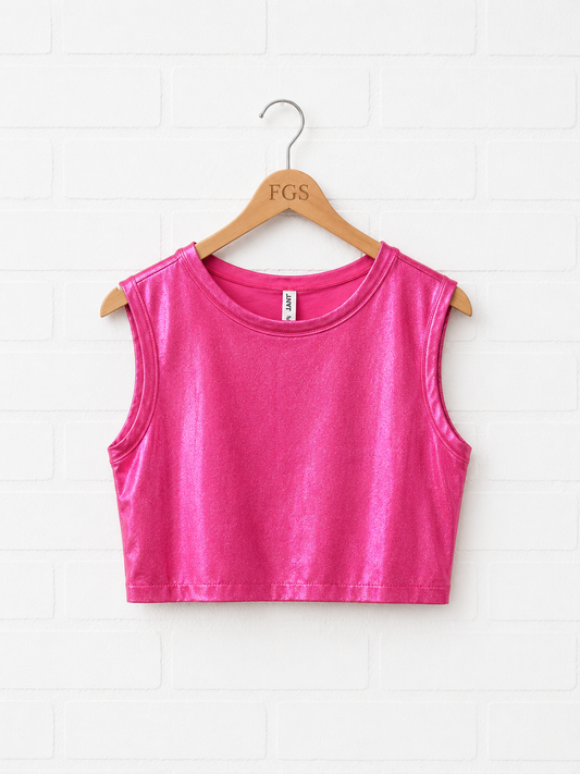 Nonchalant Label Electric Crop Top- S