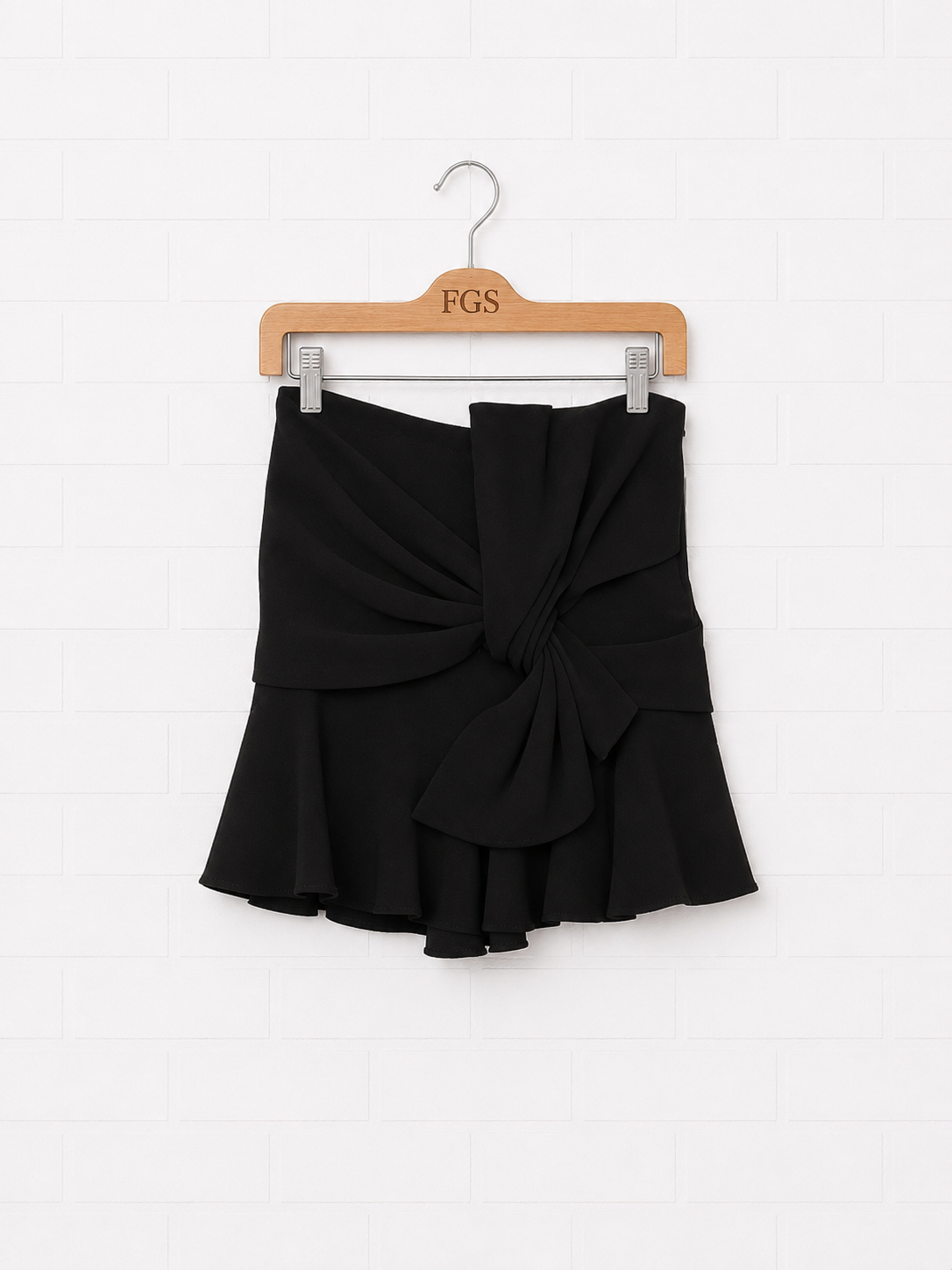 Cinq a Sept Ruffle Embellishment Box Mini Skirt- 8
