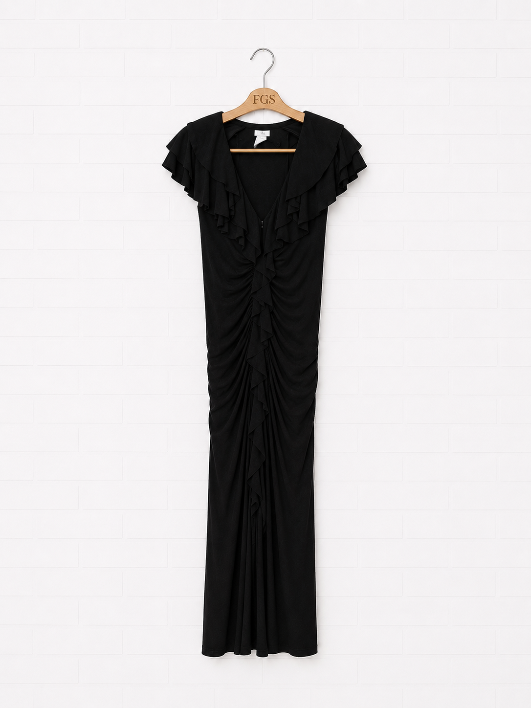 Melinda Eng Ruched Jersey Gown- 8